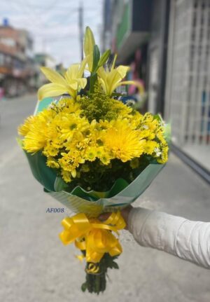 Bouquet coquetas amarillas