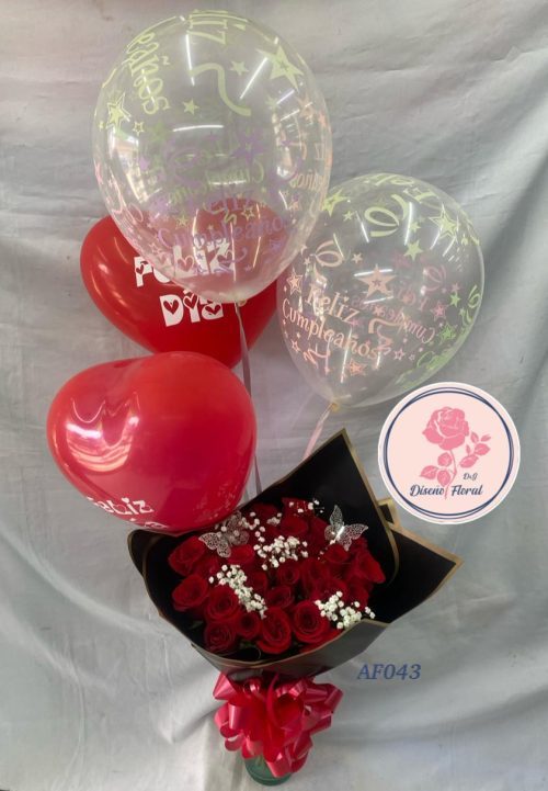 Bouquet rosas aéreas