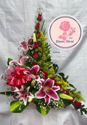 Arreglo estrella en flor