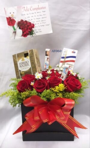 Caja de rosas dulcera