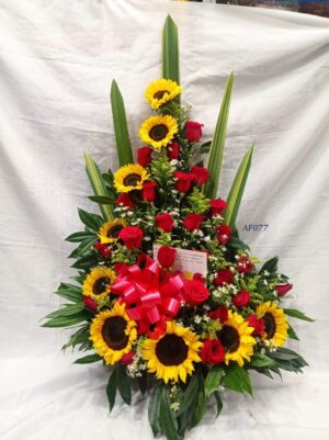 Arreglo luna de girasoles