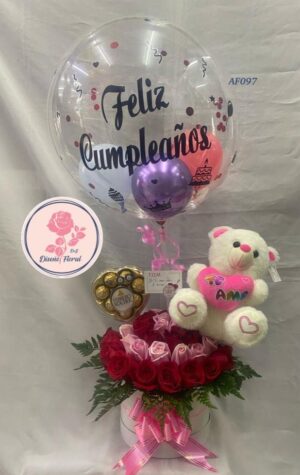 Caja de rosas ternura