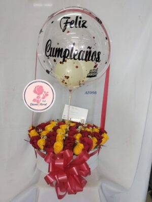 Caja rosas radiantes