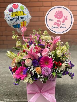 Caja flores silvestre