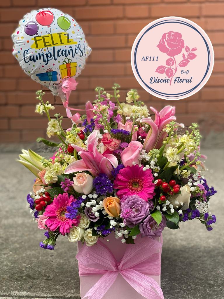 Caja flores silvestre