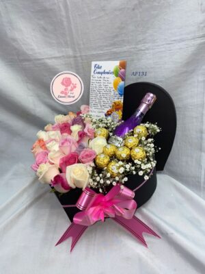 Caja corazón dulce elegancia