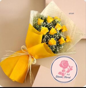 Ramillete rosas amarillas
