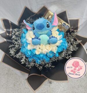 Bouquet x 50 Rosas, stitch y chocolates