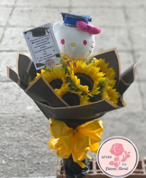Bouquet girasoles y peluche