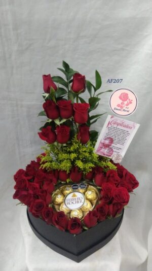 Caja rosas Ferrero Rocher