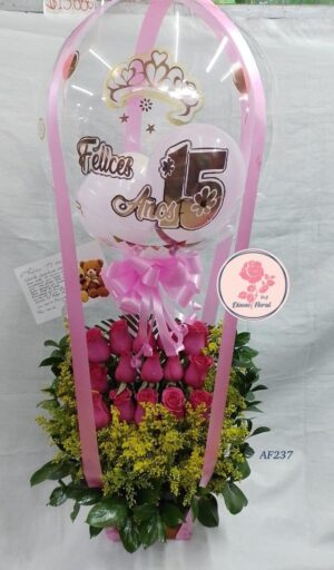 Arreglo floral 15 años