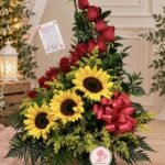 Arreglo Girasol y rosas